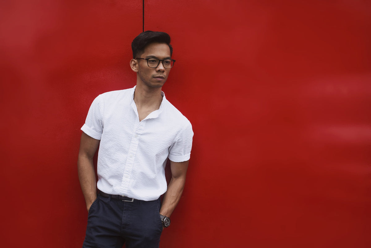 Short sleeve button up shirt