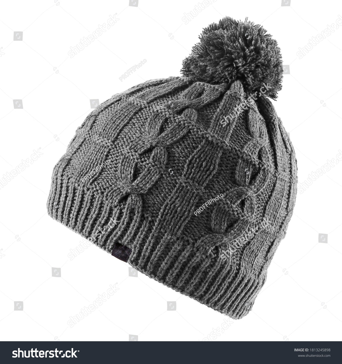 Black wool toque